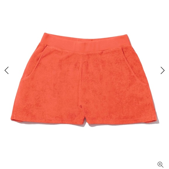 KULE Women's Terry Venus Shorts in Poppy sz S - Picture 1 of 6
